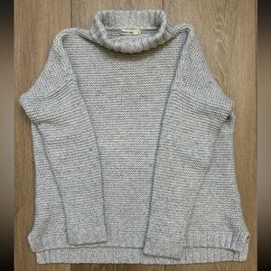 Marine Layer Light Gray Turtleneck Sweater